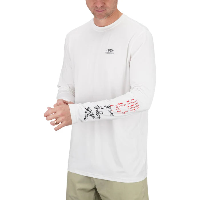 AFTCO JIGFISH AMERICAN UVX LS SUN PROTECTION SHIRT