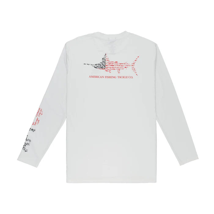 AFTCO JIGFISH AMERICAN UVX LS SUN PROTECTION SHIRT