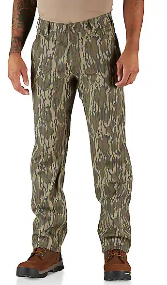 CARTHARTT RUGGED FLEX DUCK RELAXED FIT CAMO UTILITY WORK PANTS