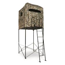 PRIMAL TREE STANDS 7' HOMESTEAD QUAD POD STAND WITH ENCLOSURE HUNTING BLIND